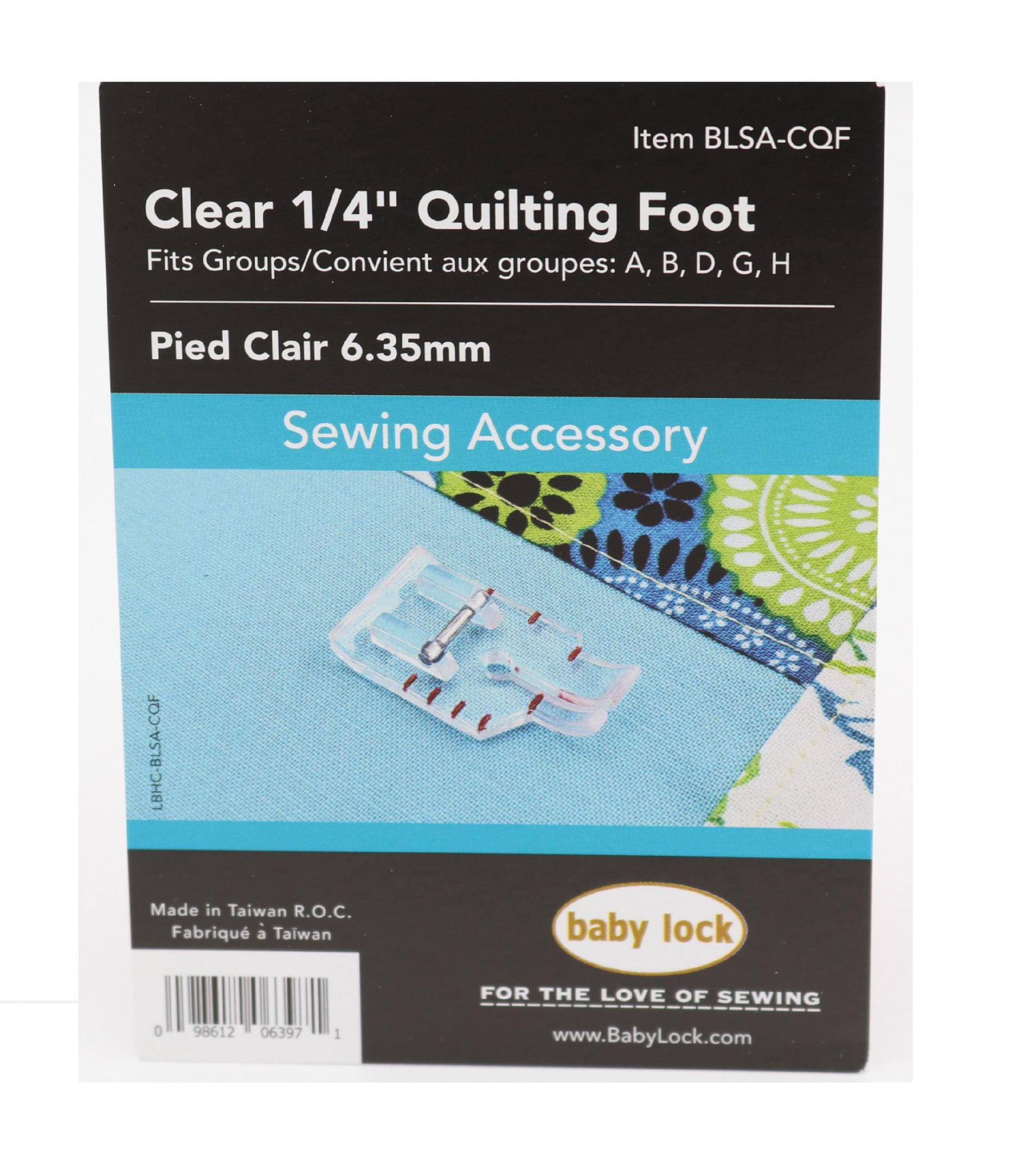 Baby Lock Clear 1 4 Quilting Foot Blsa Cqf The Sewing Studio