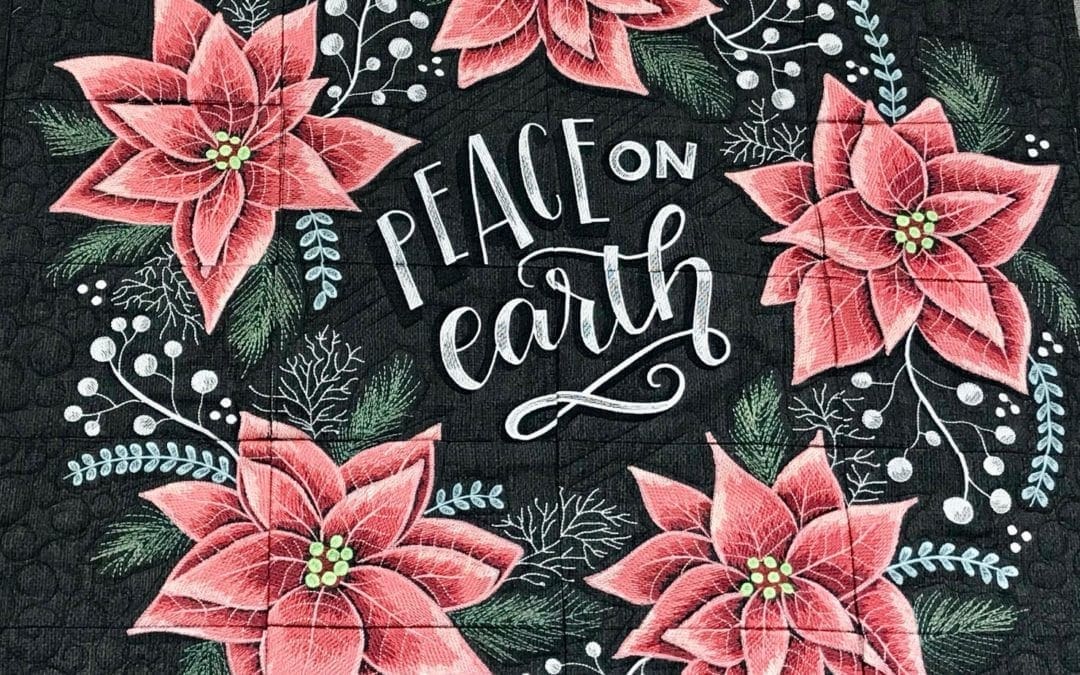 Peace on Earth Embroidery Wall Hanging