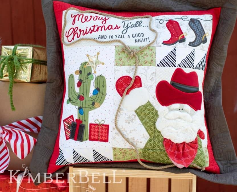 Kimberbell Merry Christmas Y’all Pillow Fabric Kit