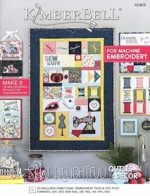Kimberbell Oh Sew Delightful Quilts & Decor Machine Embroidery CD KD813