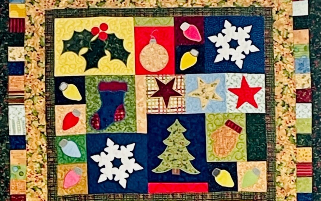Lunchbox Merry Christmas Wall Hanging/Quilt Part 2